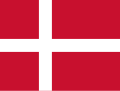 Flagge Dänemarks (Dannebrog), ca. 1370–1386.[6] (Ableitung unsicher[2], davon zahlreiche Ableitungen)