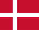 The flag of Denmark, was used before the Faroese flag became official.