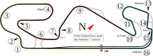 Layout of the Circuit de Barcelona-Catalunya