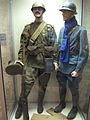 Russian infantry sergeant and French artillery lieutenant.