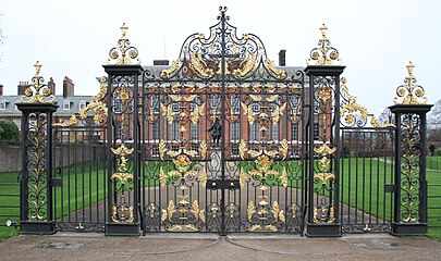 Golden Gates, Kensington Palace, late 17th century, attributed to Tijou