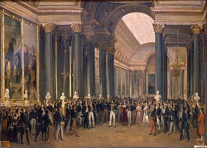 Louis-Philippe opening the Galerie des Batailles, 1837