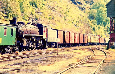 No. 1293 in storage at Bellows Falls, Vermont, in August 1970