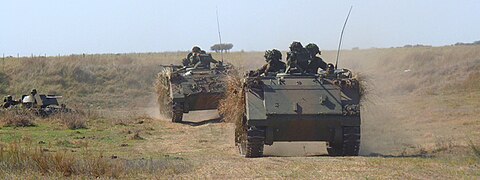 Armored infantry in M-113s