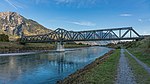 The bridge over the Rhine between Switzerland and Liechtenstein