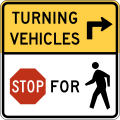 R10-15a Turning vehicles stop to pedestrians [b]