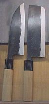 A pair of Japanese kitchen knives