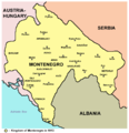 The Kingdom of Montenegro in 1913