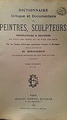 Dictionnaire Bénézit, Ausgaben 1924 und 1999