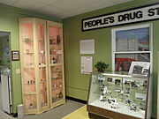 A display of pharmacy equipment is among the many displays in the Sunnyslope Historical Society and Museum. The Sunnyslope Historical Society and Museum are housed in what once was the historic "Peoples Drug Store" building.