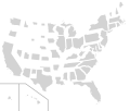 States, scaled by population