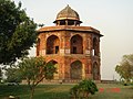 Sher Mandal in Purana Qila stands on an ancient mound.