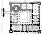 Main building plan (black indicates surviving elements)