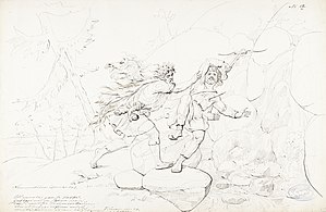 The Death of Lemminkäinen, Robert Wilhelm Ekman, 1860