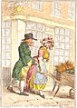 In Sandwich-Carrots!—dainty Sandwich-Carrots (1796), James Gillray caricatured Lord Sandwich slipping money into the pocket of an attractive carrot-seller, said to be one of his usual amusements.
