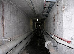 Stark utility tunnel in Zurich, Switzerland