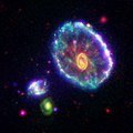 45. A composite image of the Cartwheel Galaxy.