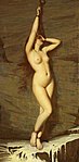 Angekettete Andromeda in erotischer Pose, Arthur Hill, 1876