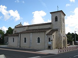 The church in Saint-Martin-Lacaussade