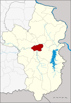 Karte von Ubon Ratchathani, Thailand, mit Sawang Wirawong
