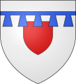 Coat of arms of the lords of Neuerbourg (or Neuerburg), branch of the counts of Vianden.