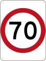 (R4-1) 70 km/h Speed Limit