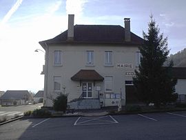 The town hall in Bourguignon