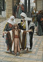 Jesus Found in the Temple (Jesus retrouvé dans le temple) by James Tissot, 19th ct. (Brooklyn Museum, New York)
