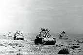 Italian tanks during the invasion of Egypt