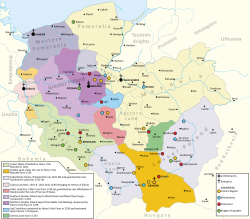 Duchy of Kuyavia within Kingdom of Poland in 13th century.