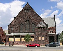 The First Unitarian Church built 1890 by the architects Donaldson y Meier was destroyed by fire in 2014.