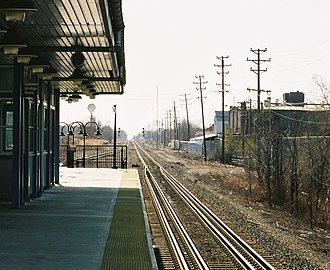 Gauntlet track on Conrail Shared Assets Operation Lehigh Line at New Jersey Transit's Raritan Valley Line Union Station
