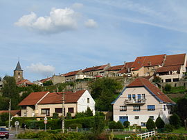 View from the train station of old Hombourg