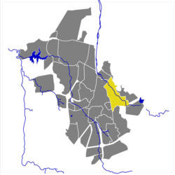 Karte von Klein Windhoek im Stadtgebiet von Windhoek