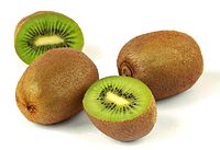 Kiwifruit, a well-known New Zealand food.