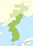 Distribution of Koreanic languages