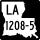 Louisiana Highway 1208-5 marker