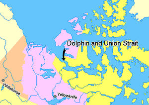 Lage der Dolphin and Union Strait