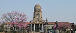 Pretoria City Hall as seen from Pretorius square.