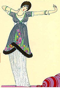 Illustration of Poiret fashion by Paul Iribe (1912)