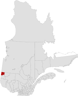 Location of Abitibi-Ouest