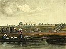 Quinta on the west bank of the Río de la Plata. Black workers perform tasks in the foreground (1818).
