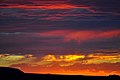 Midsummer twilight over the Mojave desert in Landers