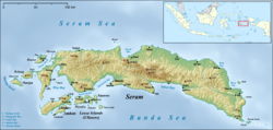 East Seram Regency is located in Seram Island