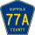 County Route 77A marker