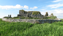 Photo of the ruins of a stone church