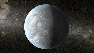 Künstlerische Darstellung von Kepler-62e