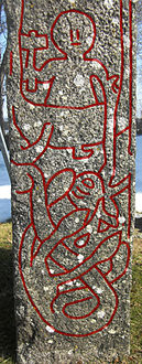Jörmungandr on the Altuna Runestone.