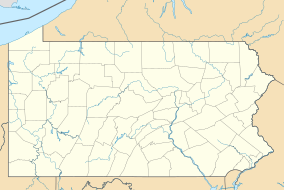 Map showing the location of Cowans Gap State Park