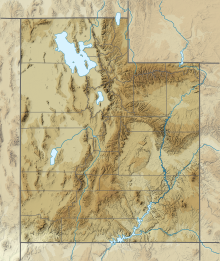 Reliefkarte: Utah